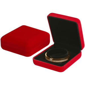 Manufacturer Wholesales High-end Square Velvet Iron Jewelry <b>Boxes</b> Gold Gift <b>Boxes</b> <b>Rings</b> Bracelets Necklaces Packaging <b>Boxes</b> - Product Image 1