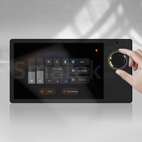 Interrupteur tactile intelligent pour bâtiment de 8 pouces, écran tactile Android, panneau à bouton rotatif, montage magnétique, Wi-Fi/BLE/Zigbee pour la domotique