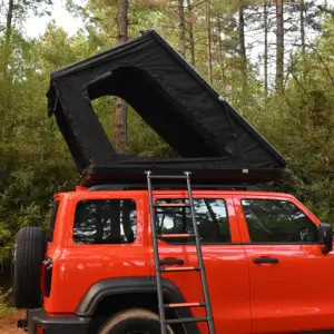 Kamp için profesyonel araba üst otomatik alüminyum sert kabuk Skylight özel çatı üst çadır ile araba çadırı