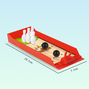 Tùy chỉnh một loạt các trẻ em của bàn ngón tay Bowling Board trò chơi đồ chơi catapult bóng rổ bóng đá bảng giveaway - Product Image 1