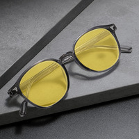 Lunettes anti-lumière bleue Lunettes anti-lumière bleue pour hommes Lunettes de lecture Anti-lumière bleue Charnière à ressort Rétro Unisexe
