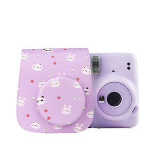 <span class=keywords><strong>Pauli</strong></span> Mini11/9/8/12/CUKY PU Retro Camera Bag Protección digital púrpura para equipos de video y cámara - Product Image 1