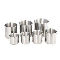 Ollas de Acero Inoxidable 304 Removibles con Estampado Personalizado de Alta Calidad, Tazas de Acero Inoxidable con Borde