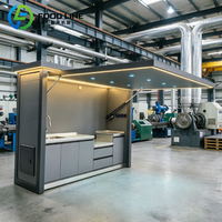 Cuisine extérieure modulaire avec îlot barbecue, armoire de cuisine extérieure, pod de cuisine extérieure avec barbecue