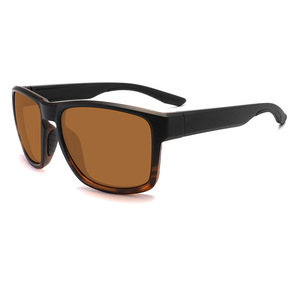 Gafas de sol polarizadas con montura cuadrada Cross Border, montura TR90, lentes TAC, protección UV400 para ciclismo, conducción, pesca y excursiones. - Product Image 1