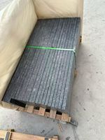 Granit noir et gris acier du Cambodge en gros, découpé sur mesure, poli/lustré/flamé/fini cuir, durable pour sols extérieurs