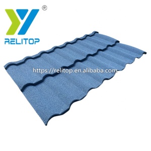 Tejas Metálicas con Recubrimiento de Piedra de Color Azul Puro Milano, para Techos de Casas Prefabricadas, Lámina de Techo de Galvalume, <span class=keywords><strong>Venta</strong></span> Directa de Fábrica - Product Image 5