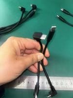 Cable de Datos de Carga Rápida 3A con Conector en Ángulo de 90 Grados para Galaxy S9, Cable Tipo C de 3 Pines 3.1 FPV de Cobre Puro