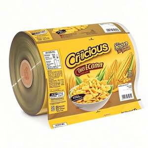 Rouleau d'emballage de collation stratifiée de qualité alimentaire en plastique composite de feuille d'aluminium imprimée personnalisée pour les chips/noix/sachet de thé de bonbons - Product Image 2