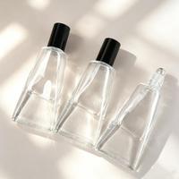 Flacon pulvérisateur en verre plat de 10 ml en forme de dentifrice avec bouchon à vis, pompe à fine brume sérigraphiée pour emballages cosmétiques et de parfum