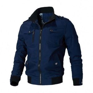 Veste matelassée en toile respirante et coupe-vent de haute qualité pour hommes, style décontracté, grandes tailles, pour l'extérieur, J0158 - Product Image 2