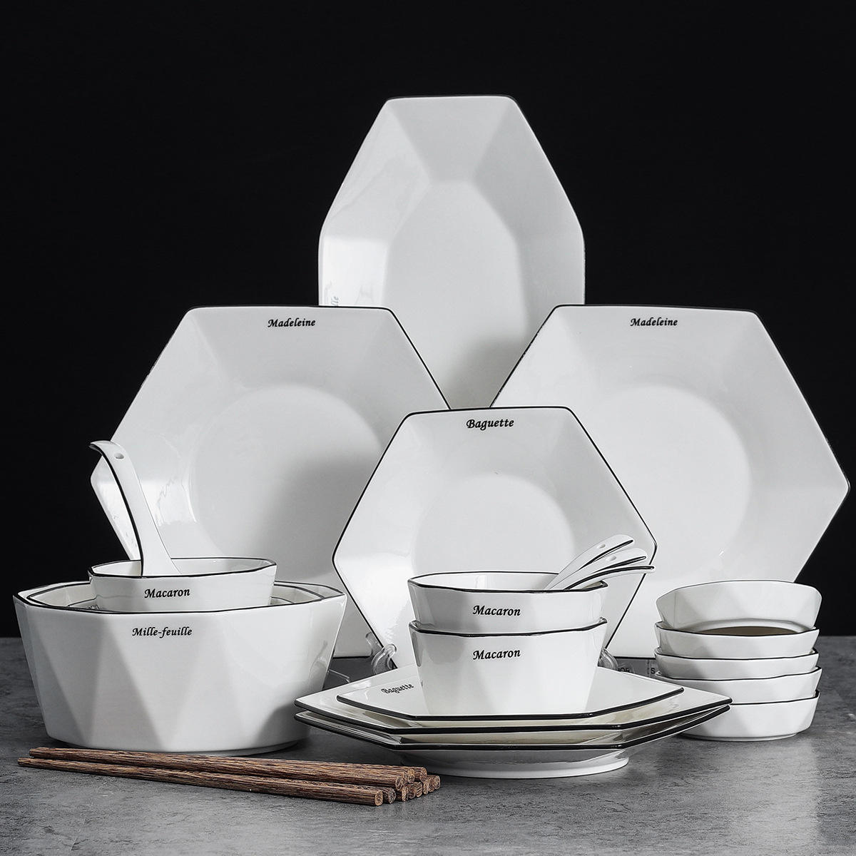 Elegant Octagonal Dinner Sets Stylish Durable Tableware