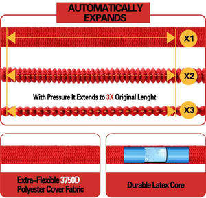 Tre volte espansione magica <span class=keywords><strong>estensibile</strong></span> <span class=keywords><strong>tubo</strong></span> da giardino <span class=keywords><strong>per</strong></span> l'irrigazione e lavaggio auto durevole in lattice poliestere connettore - Product Image 3