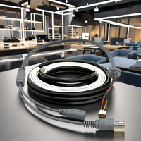 Câble coaxial personnalisé en PVC isolé 50 ohms avec conducteur en cuivre étamé, connecteur BNC, 30V, longueur 300mm, faisceau de câblage – Vente en gros fabricant