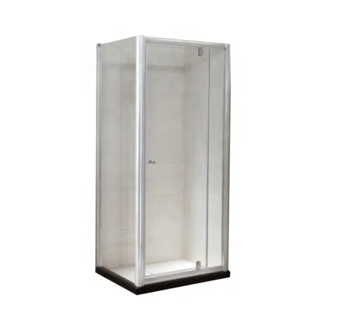 Mini cabine de douche pour salle de bain, en verre transparent, économique