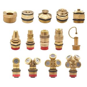 All Copper Slotted Sprinkler Head G 1/4 Inch 22mm Fan Spray For Lawn Garden Irrigation Cooling Mist Connector - Product Image 2