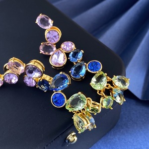 Boucles d'oreilles pendantes en zircone, couleur irisée éuphorique, collection Printemps-Été, pour femme, vente en gros directe usine - Product Image 4