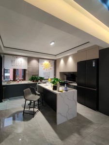 Custom High-End Modern <strong>Wood</strong> Panel Melamine Water Resistant Eco-Friendly Kitchen Cabinets <strong>Small</strong> Commercial Storage <strong>Cupboard</strong> - Product Image 3