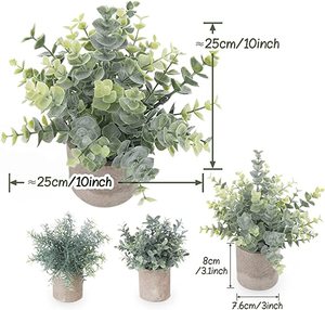 Mini plantas artificiales en maceta, plantas <span class=keywords><strong>de</strong></span> eucalipto <span class=keywords><strong>de</strong></span> plástico, plantas <span class=keywords><strong>de</strong></span> Romero <span class=keywords><strong>de</strong></span> imitación, decoración <span class=keywords><strong>de</strong></span> escritorio para el hogar, jardín y oficina, juego <span class=keywords><strong>de</strong></span> fábrica <span class=keywords><strong>de</strong></span> 3 uds. - Product Image 6