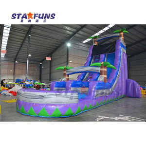 Commercial Giant Marble Palm Inflatable Castle Water <strong>Slide</strong> for Adults Bounce House Water <strong>Slide</strong> for Kids Model <strong>Number</strong> Bouncy - Product Image 2