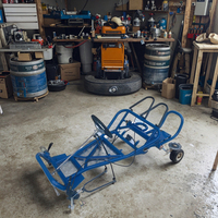 HANBON-Ensemble complet d'accessoires de karting à quatre roues pour moto, essieu arrière de direction en acier, suspension, frein à disque, 168CC modifié