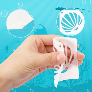 56-Pack Sea Creatures DIY Pattern Pochoirs pour Wall Floor Decor & Rock Painting Art Projects 3inch Ocean Animals - Product Image 2