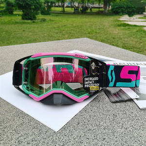 Gafas <span class=keywords><strong>de</strong></span> Motociclismo Americanas Spot <span class=keywords><strong>Scott</strong></span>, Anti-UV, Marco <span class=keywords><strong>de</strong></span> Silicona, Lentes Metálicas, Antipolvo, para Esquí al Aire Libre, Motociclismo Harley - Product Image 2