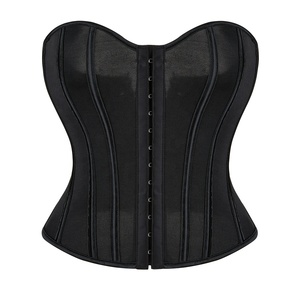 Soutien-gorge à bonnets minces en <span class=keywords><strong>maille</strong></span> de dentelle ferme respirante sans bretelles avec corset à désosser - Product Image 1