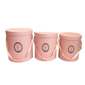 <span class=keywords><strong>Seau</strong></span> à fleurs rond de grande taille prêt à l'emploi boîte à fleurs ensemble de trois pièces bouquet cartable <span class=keywords><strong>seau</strong></span> à fleurs cylindrique en stock du fabricant - Product Image 5