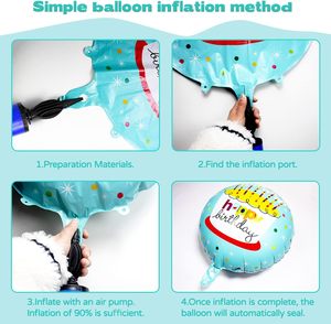 Globo de Helio de 18 Pulgadas con Diseño de Feliz Cumpleaños, Impreso en 6 Colores, Ecológico, para Decoraciones de Fiestas Infantiles - Product Image 4