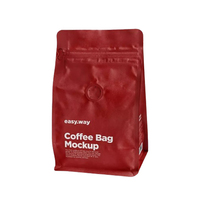 Sacs d'emballage pour café et aliments pour animaux de compagnie, à fond plat, étanches à l'humidité, refermables en usine, 250g 500g 1kg, impression personnalisée
