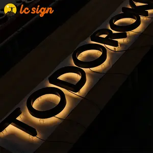 Customized Outdoor Indoor Company Logo 3d Channel Letter Metal Led Letter Lights Wall Sign