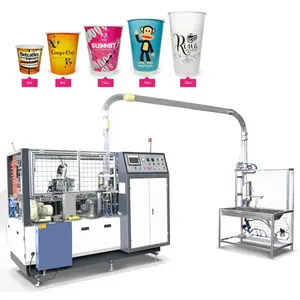 Fully automatic edible denesting cup caffe paper cup making machine