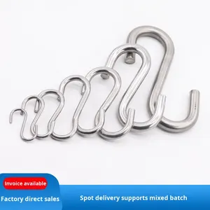 304 Paslanmaz Çelik <span class=keywords><strong>S</strong></span> Şekilli Mutfak Kancası Çapraz Çubuklu 2mm Kalınlığında ve 30mm Uzunluğunda - Product Image 3