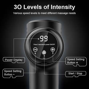 Pistola de Masaje Profesional para Relajación Muscular de la Fascia del Cuello, Inteligente, con Motor sin Escobillas, 2500 mAh - Product Image 3