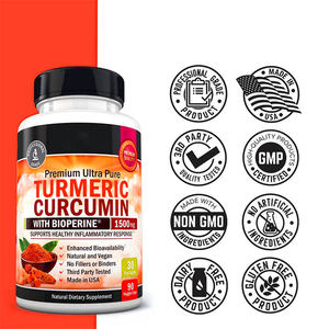 Cúrcuma con Curcumina y Bioperina 1500mg OEM/ODM, Cápsulas para el Soporte de las Articulaciones, Respuesta Inflamatoria y Bioamabilidad Mejorada - Product Image 4