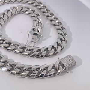 Collar Cubano de Plata 925 de Tianyu Gems, Estilo Hip-Hop Simple y Clásico, Apto para Hombres y Mujeres - Product Image 2