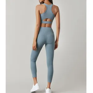 body builder comfy yoga sexy newly designed fitness apparel sets underwear logo