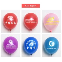 Ballons en latex imprimés par code QR de logo personnalisé d'usine pour annoncer les ballons promotionnels d'ouverture de Noël