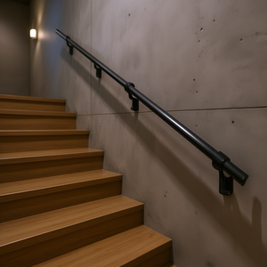 Kit de Barandilla de Escalera de Aleación de Aluminio de 12 Pies, Diseño Moderno para Interiores y Exteriores, Montaje en Pared - Product Image 2