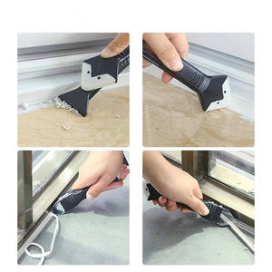 5 In1 <b>Silicone</b> Remover Sealant Smooth Scraper Caulk Finisher Grout Kit Tools Floor Mould Removal Hand Tools Set Accessories - Product Image 3