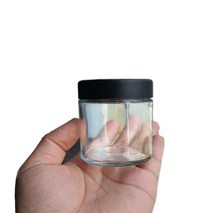 Bocal <span class=keywords><strong>en</strong></span> <span class=keywords><strong>verre</strong></span> de 1oz 2oz 3oz 4oz avec couvercle CR petits contenants anti-fuite pour épices cosmétiques artisanat - Product Image 6