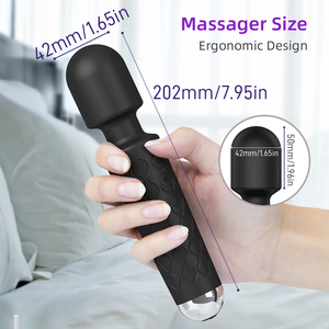 Potente Vibratore a Bacchetta in Silicone per Donne, Giocattolo Sessuale per Adulti, Massaggiatore Clitorideo e Punto G, Stimolazione Riscaldata per Piacere Intimo - Product Image 3