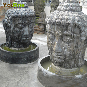 Large White Natural <strong>Stone</strong> Marble <strong>Buddha</strong> Sitting in Meditation - Product Image 6