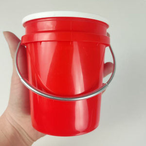 고품질 소형 버킷 도매 소형 플라스틱 두꺼운 플라스틱 양동이 뚜껑 포함 400ML - Product Image 2