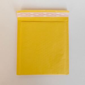 Enveloppe à bulles en papier kraft jaune composite pour emballage express anti-choc (motif vache) - Product Image 3