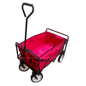 OEM <b>Folding</b> Cloth <b>Cart</b> 1110x520x1015mm Four-Wheel Metal Frame Tool <b>Cart</b> For Garden Outdoor Camping - Product Image 4