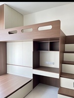 Lits superposés modernes et personnalisés pour enfants, armoire compacte écologique et sûre pour appartement, armoire