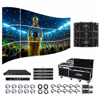 Pantalla LED Curva para Exteriores DDW P3.91 Flex, 8K HD, para Eventos en Vivo, Video Wall Deportivo Grande, Pantalla Portátil, 3840Hz, HDR10+, IP65