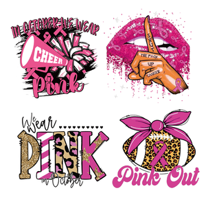2022 nouveaux autocollants de transfert d'impression d'écran, autocollant de <span class=keywords><strong>lutte</strong></span> <span class=keywords><strong>contre</strong></span> le <span class=keywords><strong>Cancer</strong></span> du sein noir gir uv dtf tasse enveloppes de transfert designs pour t-shirts - Product Image 2
